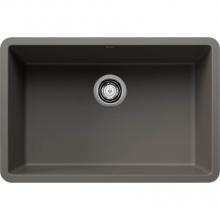 Blanco 527412 - Precis SILGRANIT 27'' Single Bowl Undermount Kitchen Sink - Volcano Gray