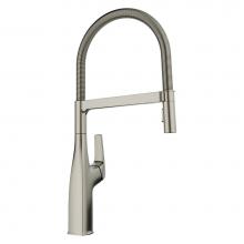 Blanco 443248 - Rivana Semi-Pro Pull-Down Dual-Spray Kitchen Faucet - Satin Platinum