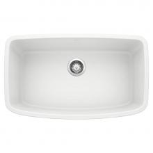 Blanco 441773 - Valea SILGRANIT 32'' Super Single Undermount Kitchen Sink - White