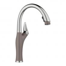 Blanco 443039 - Artona Pull-Down Dual-Spray Kitchen Faucet - PVD Steel/Volcano Gray