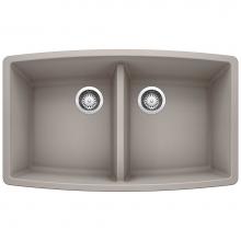 Blanco 442734 - Performa Equal Double Bowl - Concrete Gray