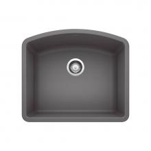 Blanco 441468 - Diamond SILGRANIT 24'' Single Bowl Undermount Kitchen Sink - Cinder