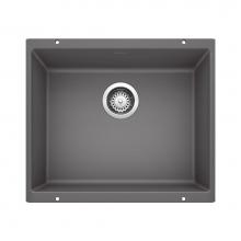 Blanco 519049 - Precis SILGRANIT 21'' Single Bowl Undermount Kitchen Sink - Cinder