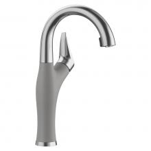 Blanco 526383 - Artona Pull-Down Dual-Spray Bar Faucet - PVD Steel/Metallic Gray