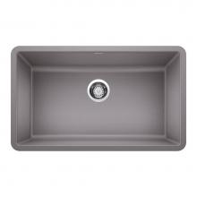 Blanco 442536 - Precis SILGRANIT 30'' Single Bowl Undermount Kitchen Sink - Metallic Gray