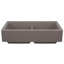 Blanco 527418 - Vintera SILGRANIT 33'' Double Bowl Apron-Front Farmhouse Sink - Volcano Gray