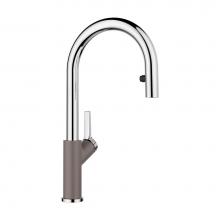 Blanco 526933 - Urbena Pull-Down Dual-Spray Kitchen Faucet - Chrome/Volcano Gray