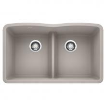 Blanco 442746 - Diamond Equal Double Low Divide - Concrete Gray