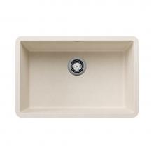 Blanco 527403 - Precis SILGRANIT 27'' Single Bowl Undermount Kitchen Sink - Soft White