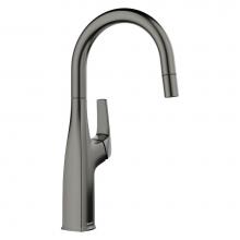 Blanco 443268 - Rivana Pull-Down Bar Faucet - Satin Dark Steel