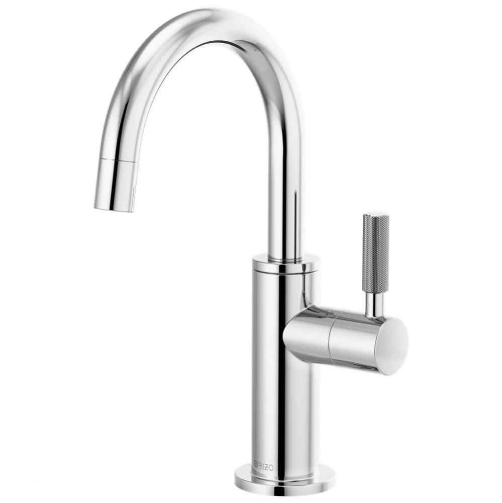 Litze® Beverage Faucet with Arc Spout and Knurled Handle