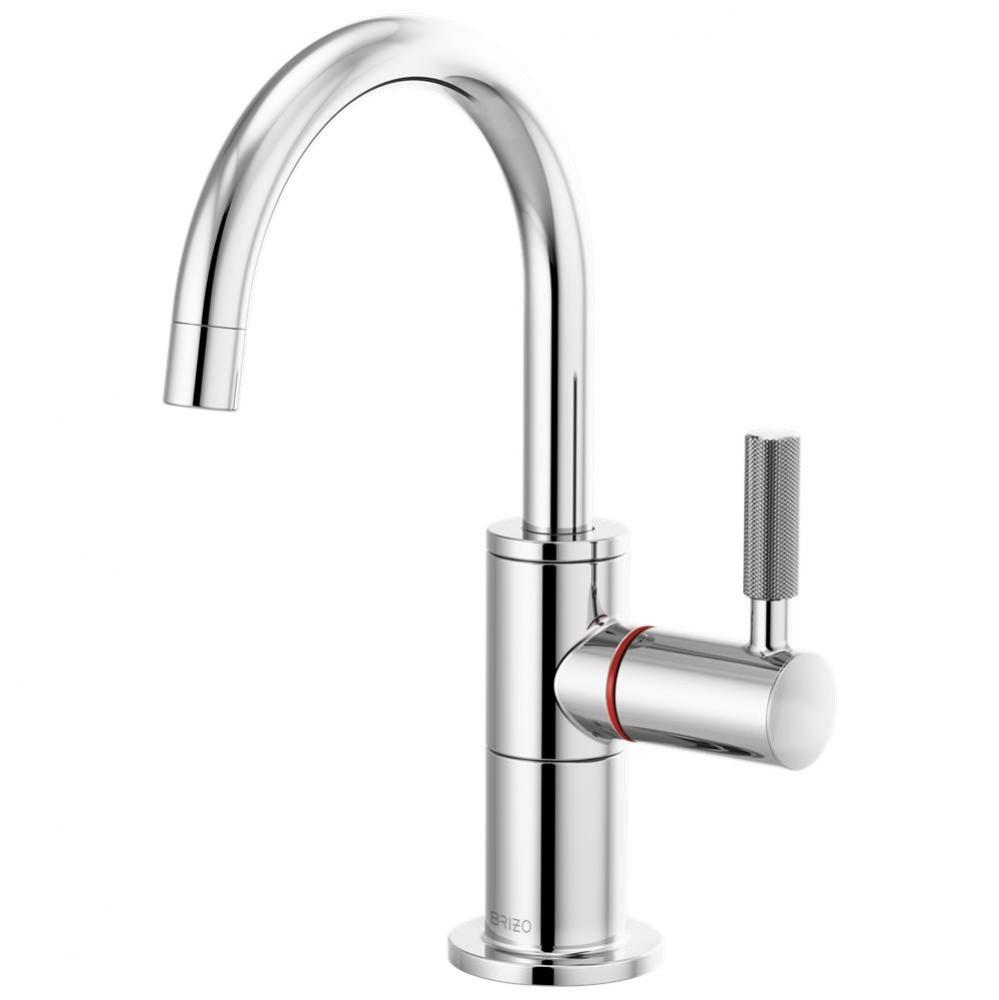 Litze® Instant Hot Faucet with Arc Spout and Knurled Handle