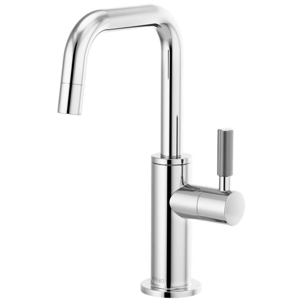 Litze® Beverage Faucet with Square Spout and Knurled Handle