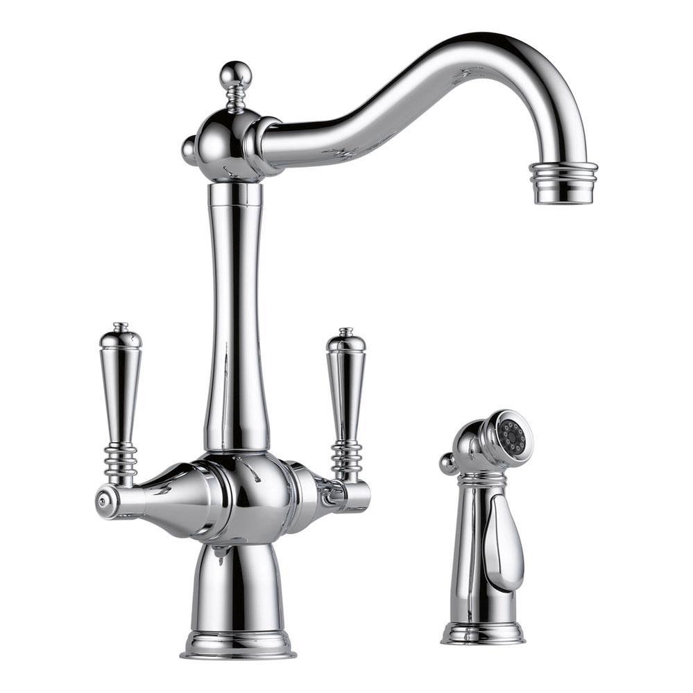 Tresa: Two Handle Kitchen Faucet with Spray
