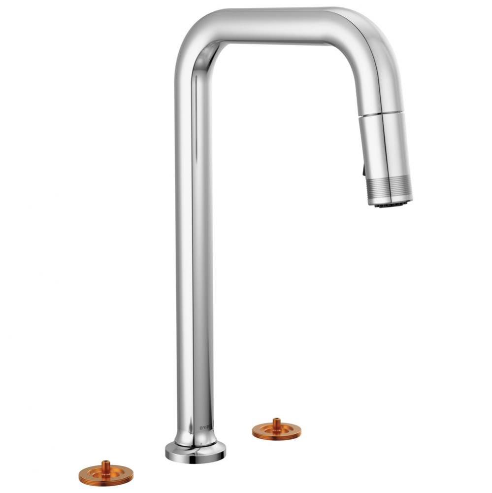 Kintsu® Widespread Pull-Down Faucet with Square Spout - Less Handles