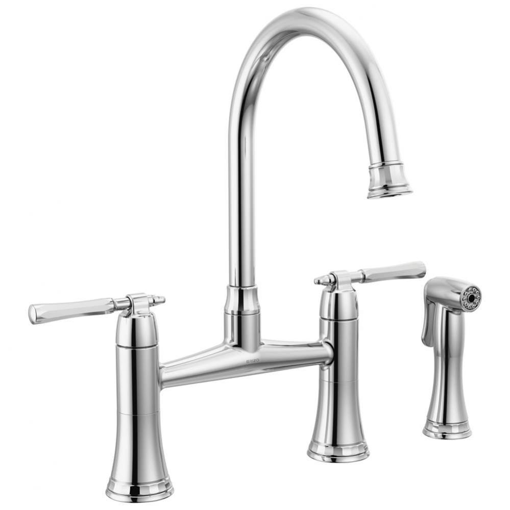 The Tulham™ Kitchen Collection by Brizo® Bridge Kitchen Faucet with Side Spray