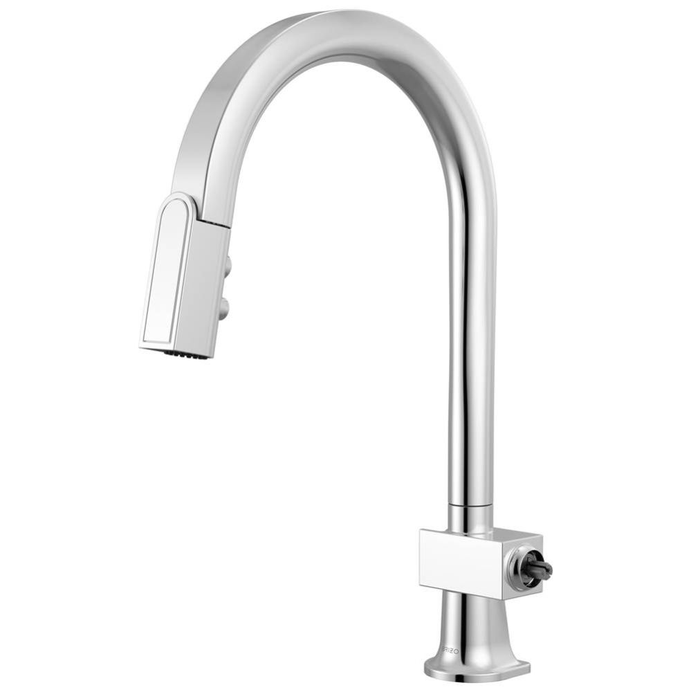 Frank Lloyd Wright Pull-Down Kitchen Faucet with Arc Spout - Less Handle