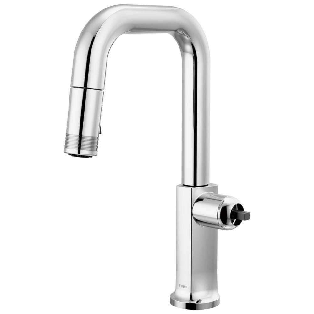 Kintsu® Pull-Down Prep Faucet with Square Spout - Less Handle
