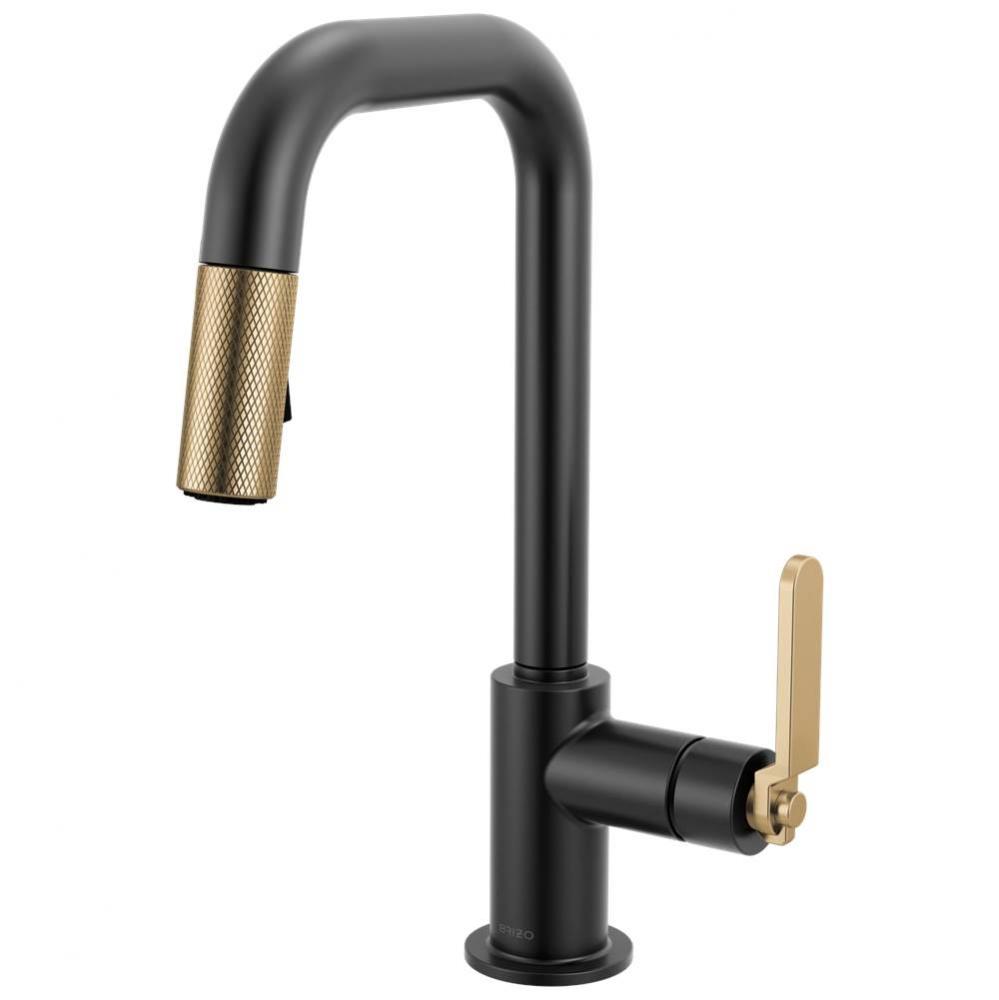 Litze® Pull-Down Prep Faucet with Square Spout - Industrial Handle