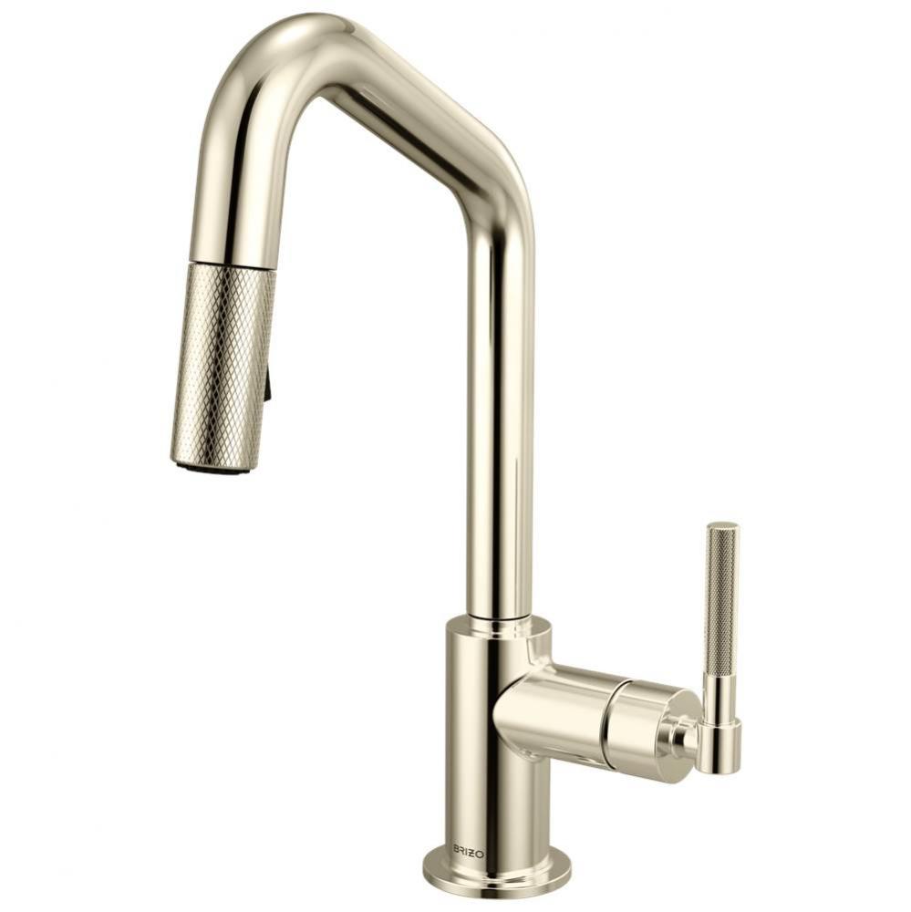 Litze® Pull-Down Prep Faucet with Angle Spout - Knurled Handle