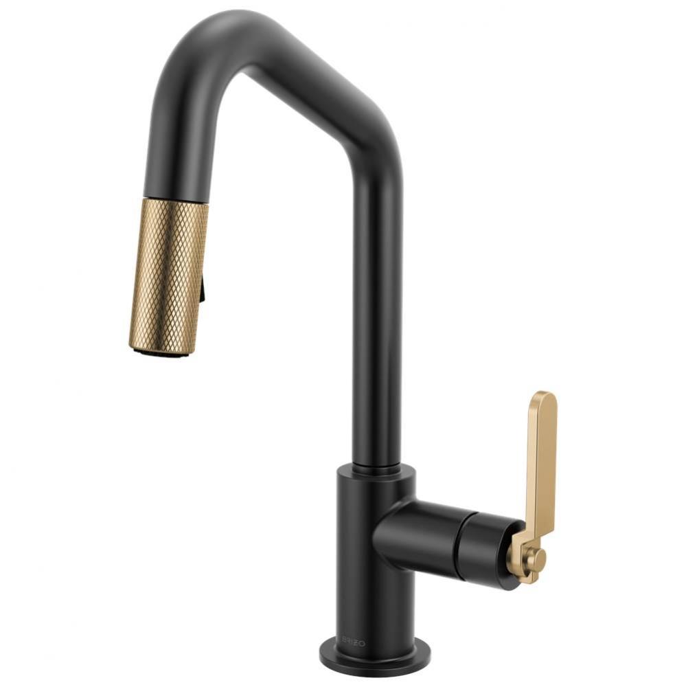 Litze® Pull-Down Prep Faucet with Angle Spout - Industrial Handle
