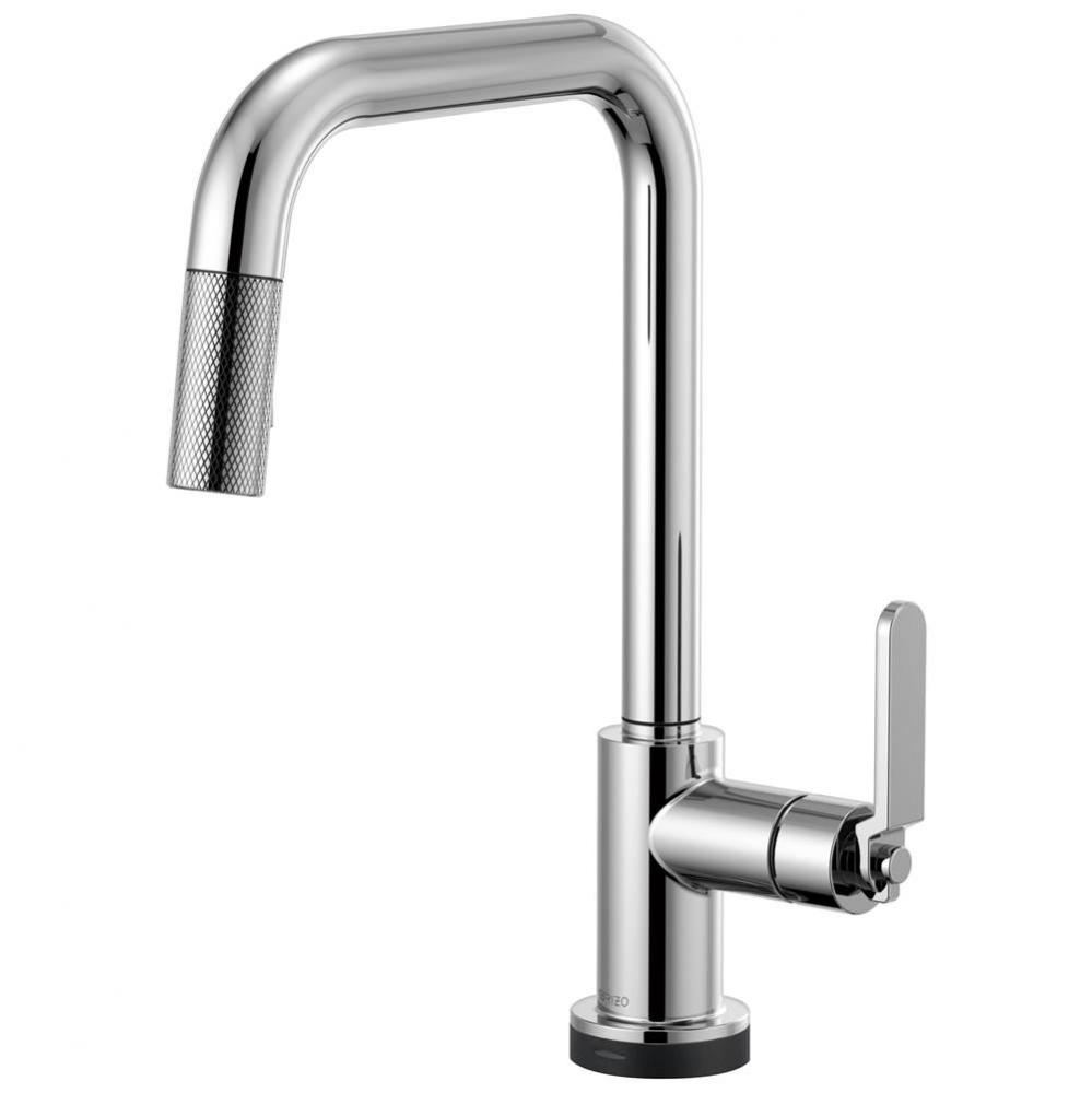 Litze® SmartTouch® Pull-Down Kitchen Faucet with Square Spout and Industrial Handle