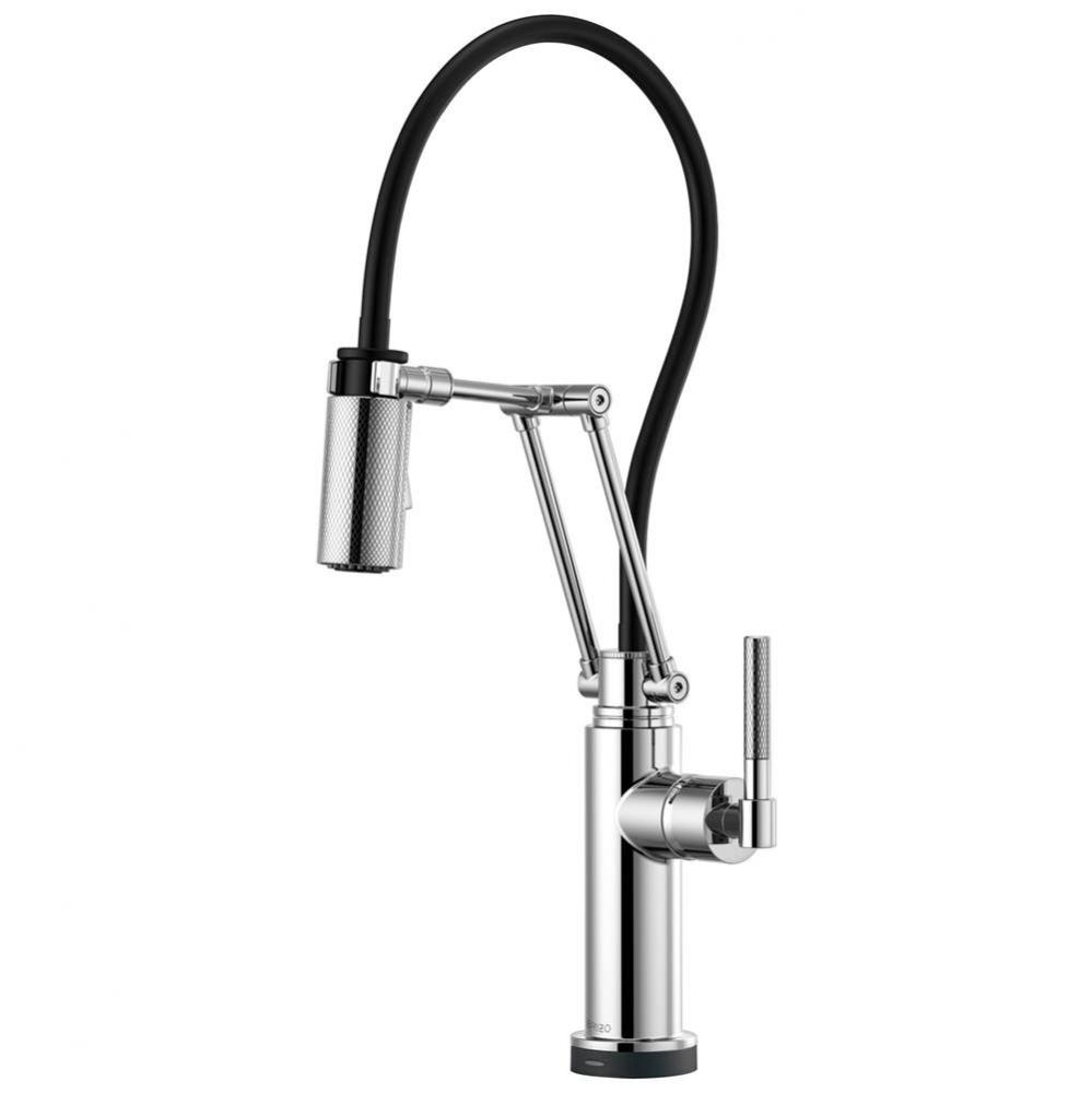 Litze® SmartTouch® Articulating Kitchen Faucet with Knurled Handle