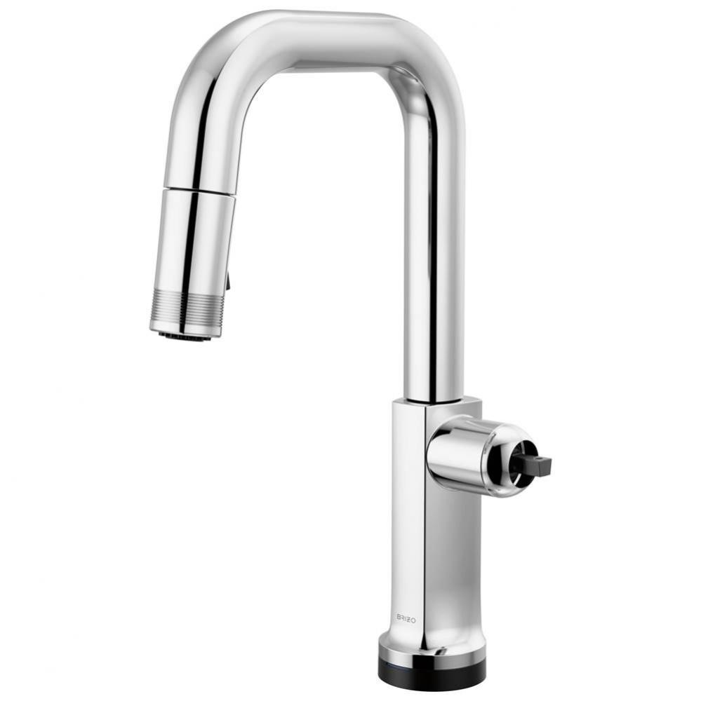Kintsu® SmartTouch® Pull-Down Prep Faucet with Square Spout - Less Handle