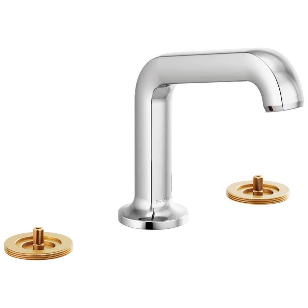Kintsu® Widespread Lavatory Faucet with Angled Spout - Less Handles 1.5 GPM