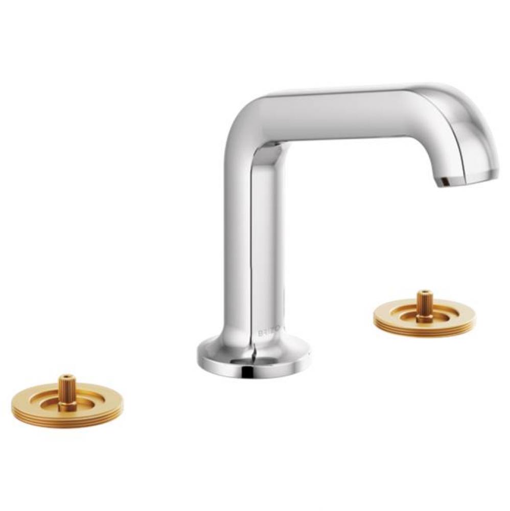 Kintsu® Widespread Lavatory Faucet with Arc Spout - Less Handles 1.2 GPM