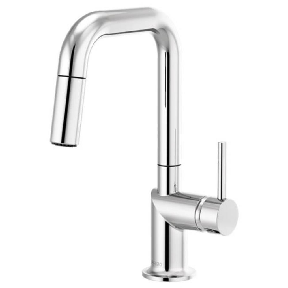 Odin® Pull-Down Prep Faucet with Square Spout - Less Handle