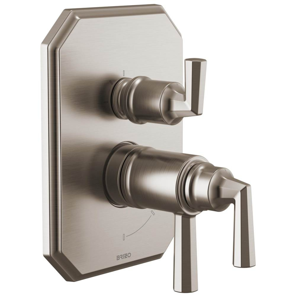 Beauclere™ TempAssure® Thermostatic Valve with Integrated 3-Function Diverter Trim