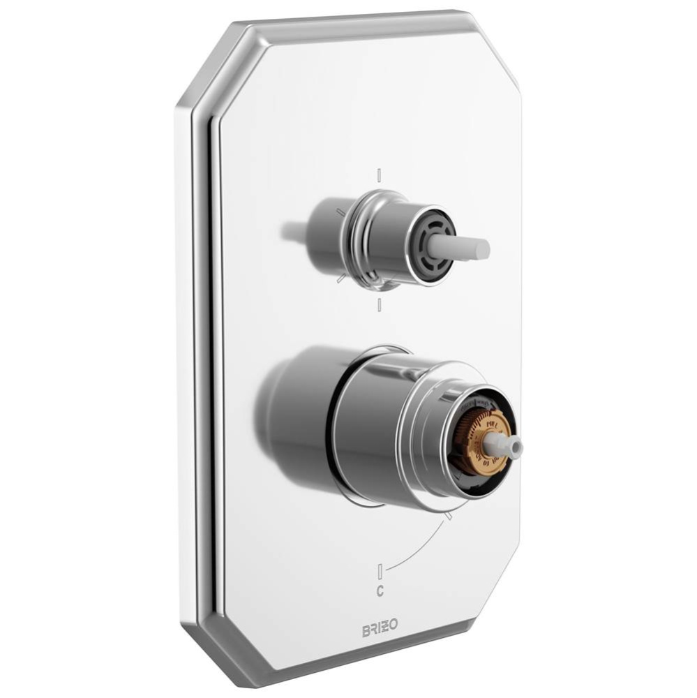 Beauclere™ Pressure Balance Valve with Integrated 6-Function Diverter Trim - Less Handles