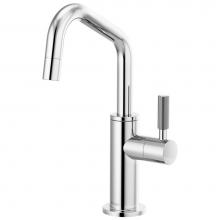 Brizo 61363LF-C-PC - Litze® Beverage Faucet with Angled Spout and Knurled Handle