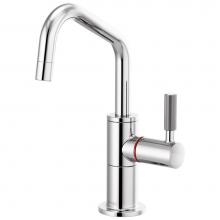 Brizo 61363LF-H-PC - Litze® Instant Hot Faucet with Angled Spout and Knurled Handle