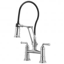 Brizo 62274LF-PC - Rook® Articulating Bridge Faucet