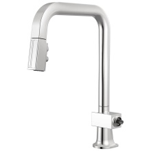 Brizo 63023LF-PCLHP - Frank Lloyd Wright Pull-Down Kitchen Faucet with Square Spout - Less Handle