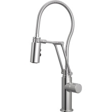 Brizo 63121LF-PCLHP - Odin Articulating Kitchen Faucet with Finished Hose - Less Handle