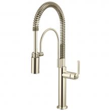 Brizo 63344LF-PN - Litze® Semi-Professional Kitchen Faucet - Industrial Handle