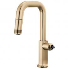 Brizo 63907LF-GLLHP-L - Kintsu® Pull-Down Prep Faucet with Square Spout - Less Handle