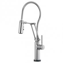Brizo 64121LF-PC - Solna® SmartTouch® Articulating Kitchen Faucet With Finished Hose