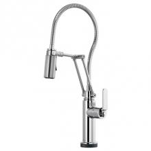 Brizo 64144LF-PC - Litze® SmartTouch® Articulating Kitchen Faucet With Finished Hose