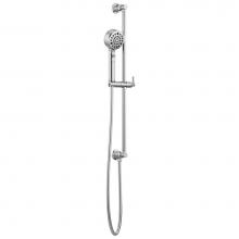 Brizo 88776-PC - Invari® H2OKinetic®Multi-Function Slide Bar Handshower