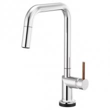 Brizo 64065LF-PCLHP - Odin® SmartTouch® Pull-Down Kitchen Faucet with Square Spout - Less Handle