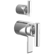 Brizo HL75110-PC - Roccesco TempAssure Thermostatic Valve With Integrated Diverter Lever Handle Kit Chrome