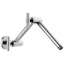 Brizo RP81434PC - Universal Showering Linear Round Jointed Wall Mount Shower Arm And Flange