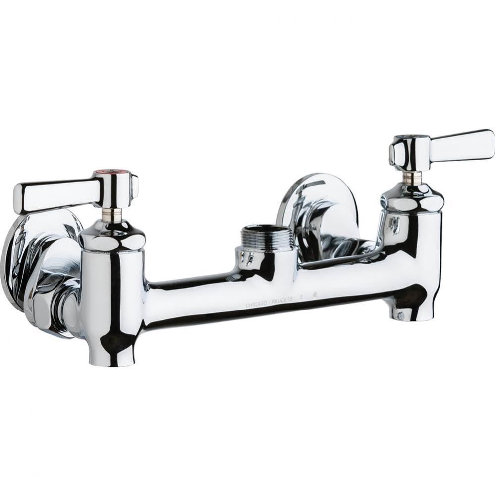 SINK FAUCET, 8'' WALL W/ STOPS
