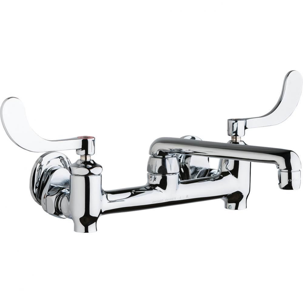 SINK FAUCET, 8'' WALL W/ STOPS