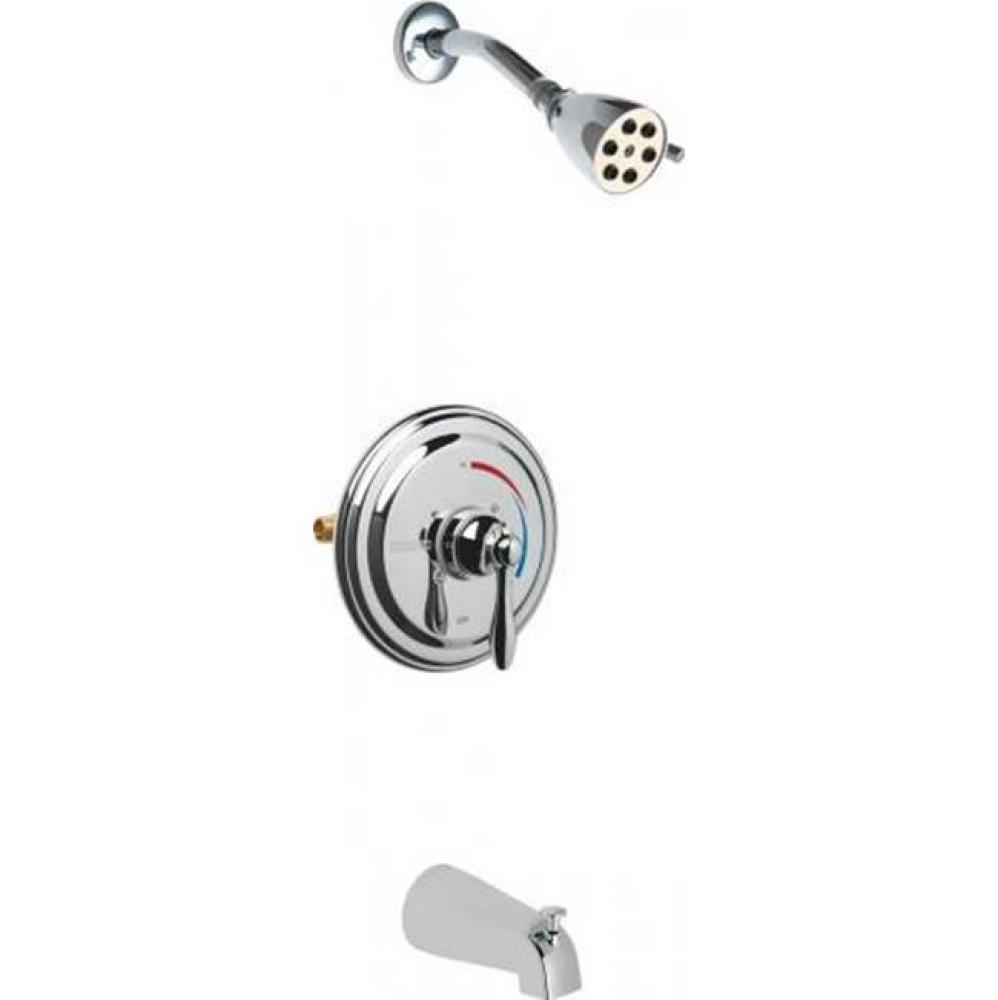 ROUND T/P TUB AND SHOWER VALVE