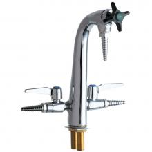 Chicago Faucets 1332-CP - LABORATORY DUAL SERVICE